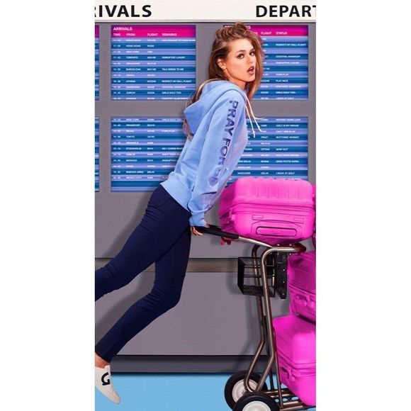 G/Fore Pray For Birdies Ombre Hoodie Sweatshirt Danube XS S M L Golf Women’s - Picture 2 of 11